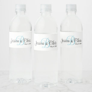 Wedding Water Bottle Label 007