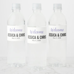 Wedding Water Bottle Label 100