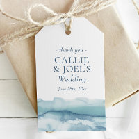Wedding Watercolor Ocean Blue
