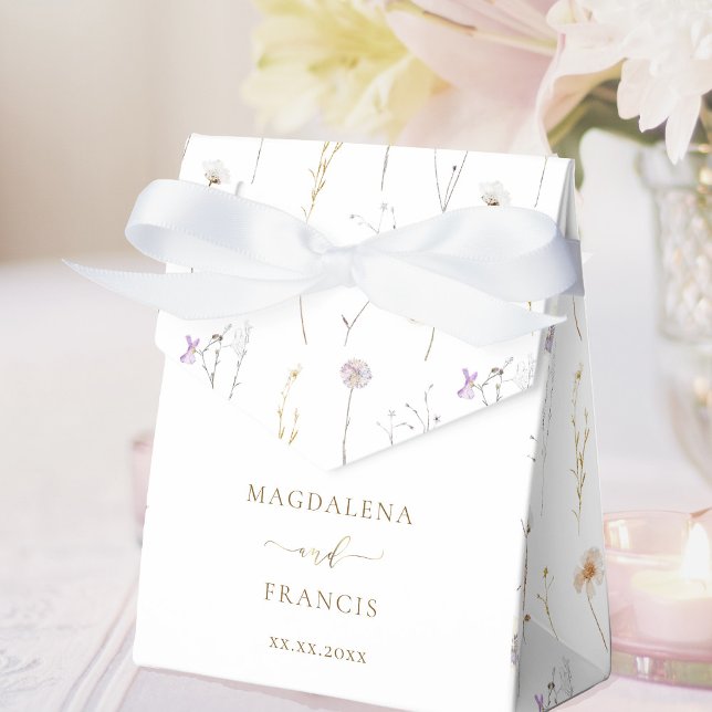 wedding watercolor wildflowers favour box (Creator Uploaded)