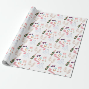 Wedding Watercolor Wrapping Paper