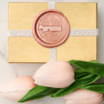 Wedding Wax Seal Sticker Butterfly