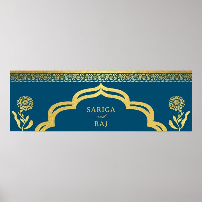 Wedding Web Site Banner Digital File Download Poster (Front)