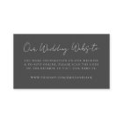 Wedding Website | Charcoal Grey RSVP QR Code