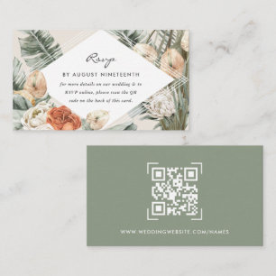 Wedding Website QR Code Scan Enclosure Card