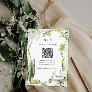 Wedding Website   QR Code Scan Photo Enclosure Card