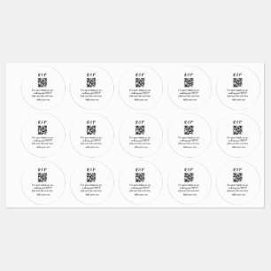 Wedding website rsvp q r code add name text thr