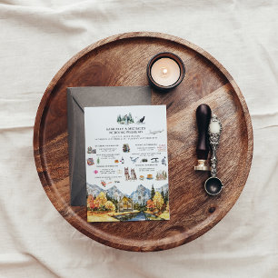 Wedding Weekend in Seattle   Itinerary Invitation