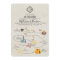 Wedding Weekend in the Woods Itinerary Card