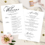 Wedding Weekend Itinerary Timeline Elegant Invitation<br><div class="desc">Wedding Weekend Itinerary Timeline Elegant</div>