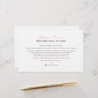 Wedding Weekend Paris Event Map - CUSTOM for Kea