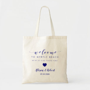 Wedding Welcome Bag for Destination Treats, Navy