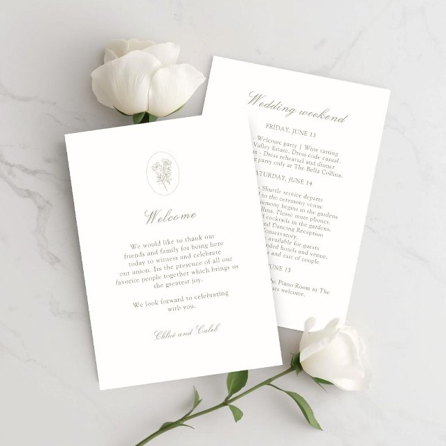 Wedding Welcome Bag | Weekend Itinerary Timeline I Invitation (Creator Uploaded)