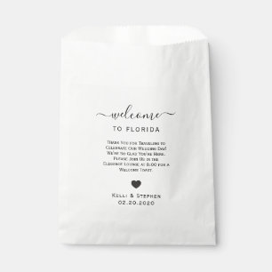 Wedding Welcome Bags for Cookies & Treats at Hotel