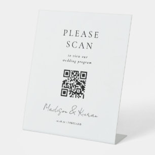 Wedding Welcome Ceremony QR Code Sign