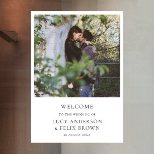 Wedding Welcome   Elegant Chic Minimalist Photo