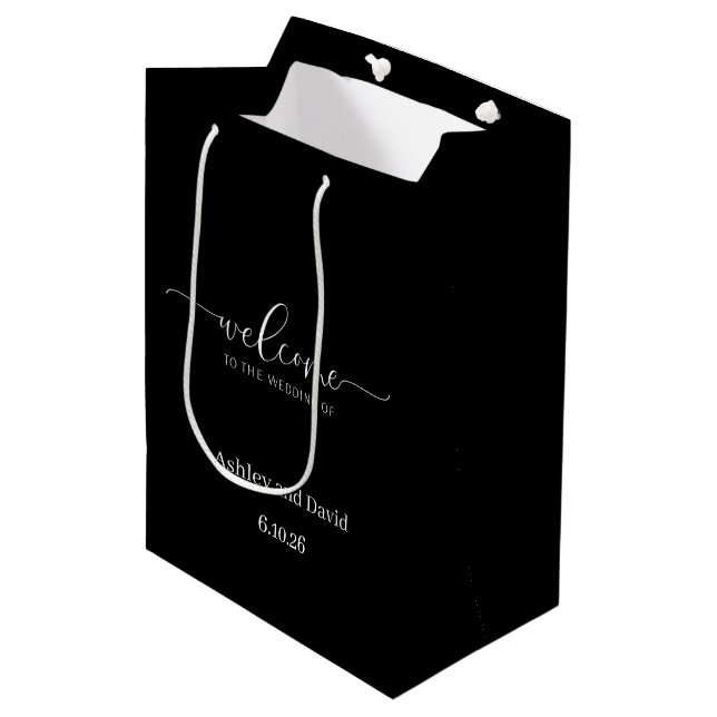 Wedding Welcome Gift Bag (Front Angled)