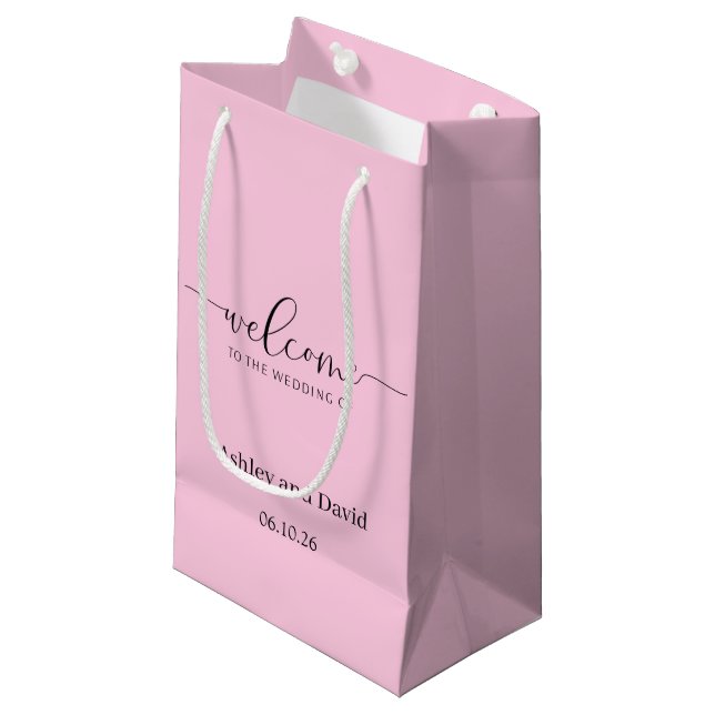 Wedding Welcome Gift Bag (Front Angled)