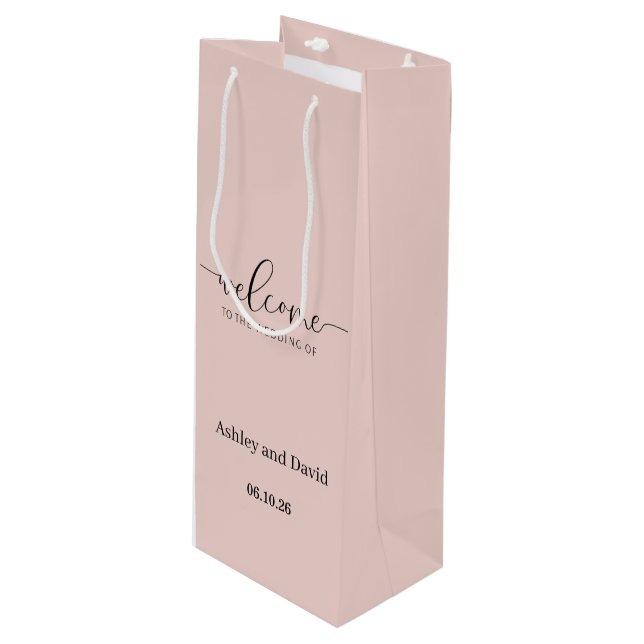 Wedding Welcome Gift Bag (Front Angled)