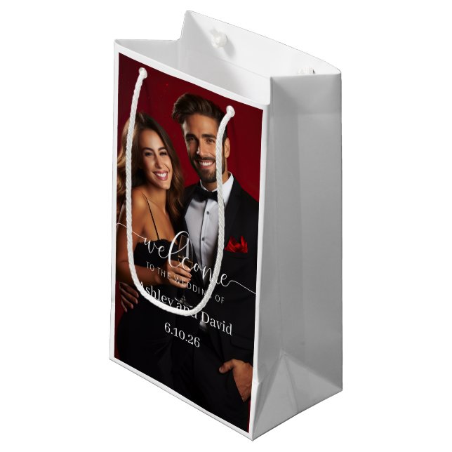 Wedding Welcome Gift Bag (Front Angled)