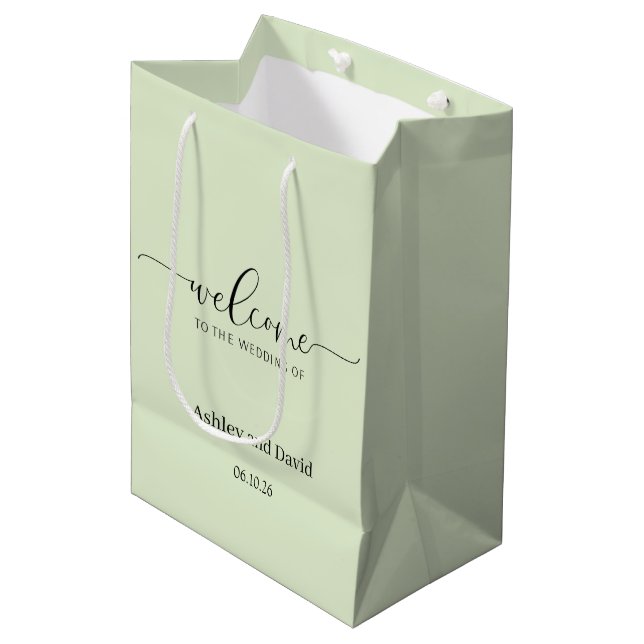 Wedding Welcome Gift Bag (Front Angled)