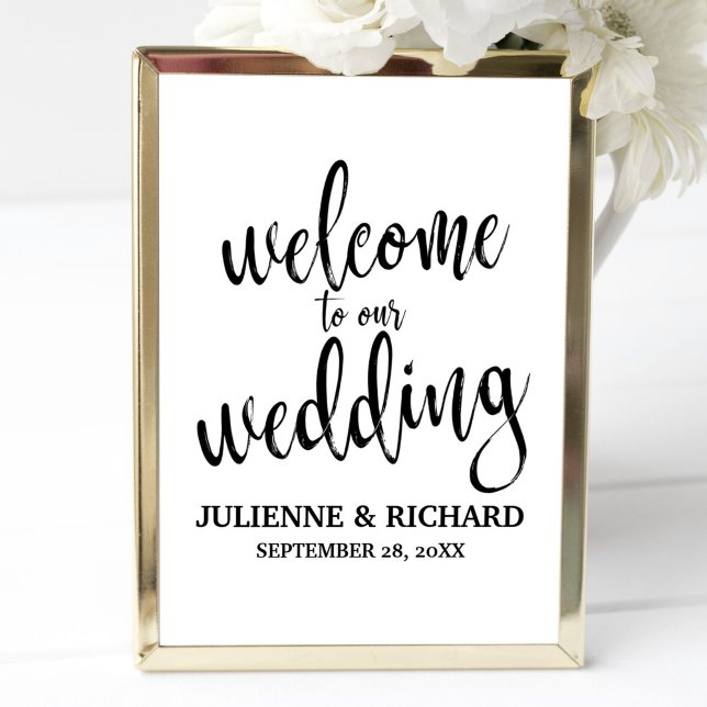 Wedding Welcome Gold Affordable Wedding Sign (Creator Uploaded)