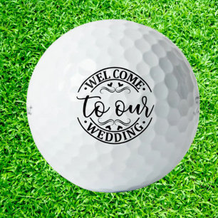 Wedding Welcome Golf Balls