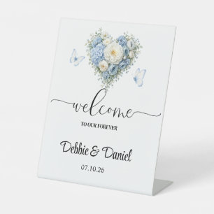 Wedding Welcome Pedestal Sign