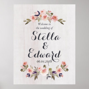 Wedding welcome sign