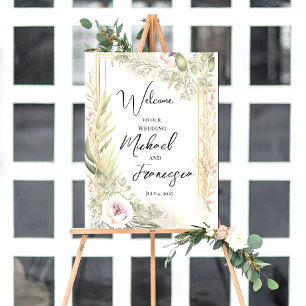 Wedding welcome sign