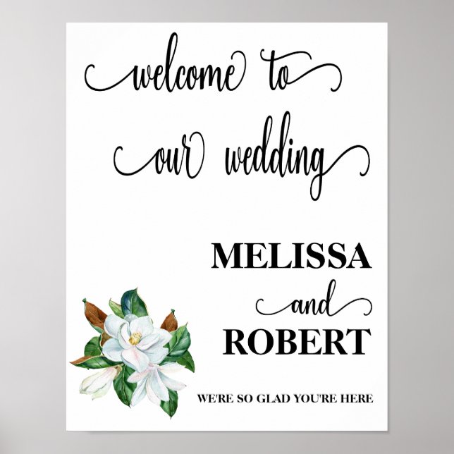 Wedding Welcome Sign  (Front)