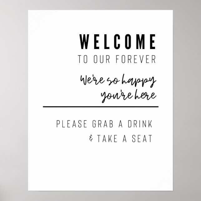 Wedding welcome sign (Front)