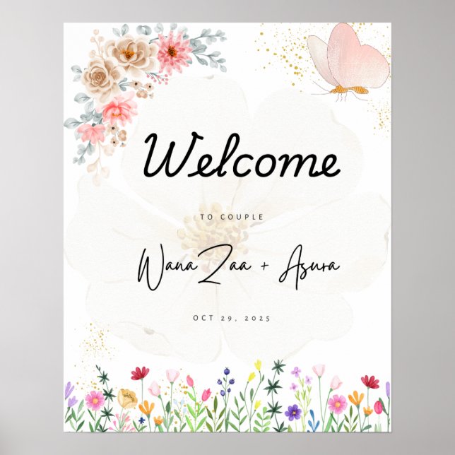 Wedding Welcome Sign (Front)