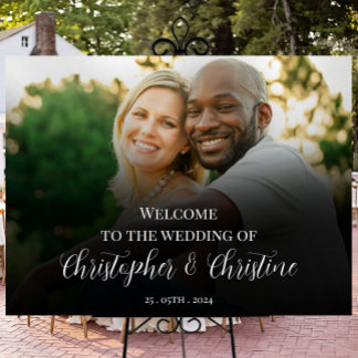 Wedding welcome sign photo poster