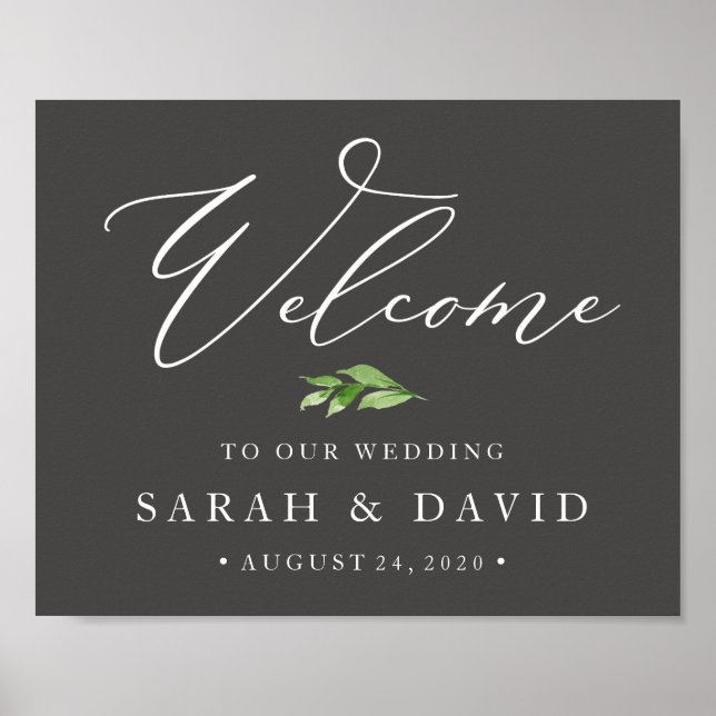 Wedding Welcome Sign Poster (Front)