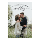 Wedding Welcome Sign Poster with Photo