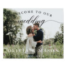 Wedding Welcome Sign Poster with Photo