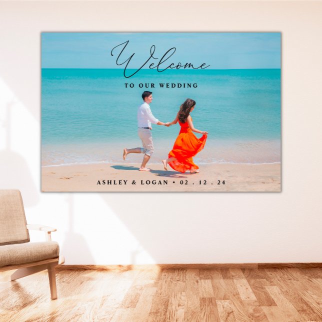 Wedding Welcome Sign With Photo, Wedding Photo (Creator Uploaded)