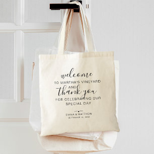 Wedding Welcome Thank You Destination Tote Bag