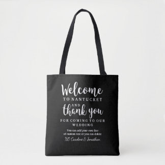 Wedding Welcome, Thank You Hotel Custom Gift Bag