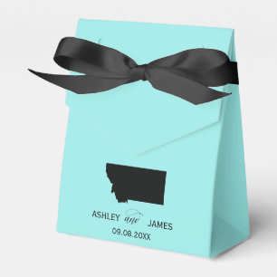 Wedding Welcome to Montana Favour Box State Map