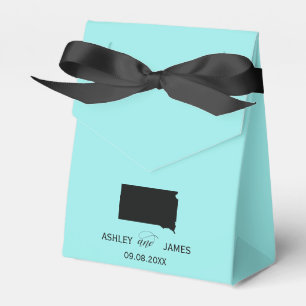 Wedding Welcome to South Dakota Favour Box, Map Box