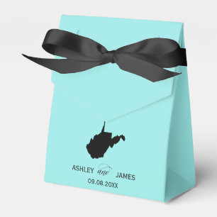 Wedding Welcome to West Virginia Favour Box w/ Map