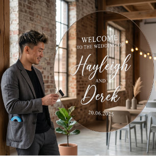 Wedding Welcome with Names and Date