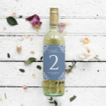 Wedding Wine Bottle Table Numbers Dusty Blue Stick<br><div class="desc">Vintage Dusty Blue Wine Bottle Table Number Labels for Weddings & Events: These elegant classic table number labels are 4 x 4 inches and are perfect for making your own wine bottle table numbers for your wedding reception, rehearsal dinner or engagement party tables. View more matching vintage dusty blue wedding...</div>