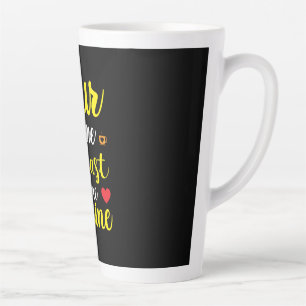 Wedding Wine His Last Name Is Mine Latte Mug
