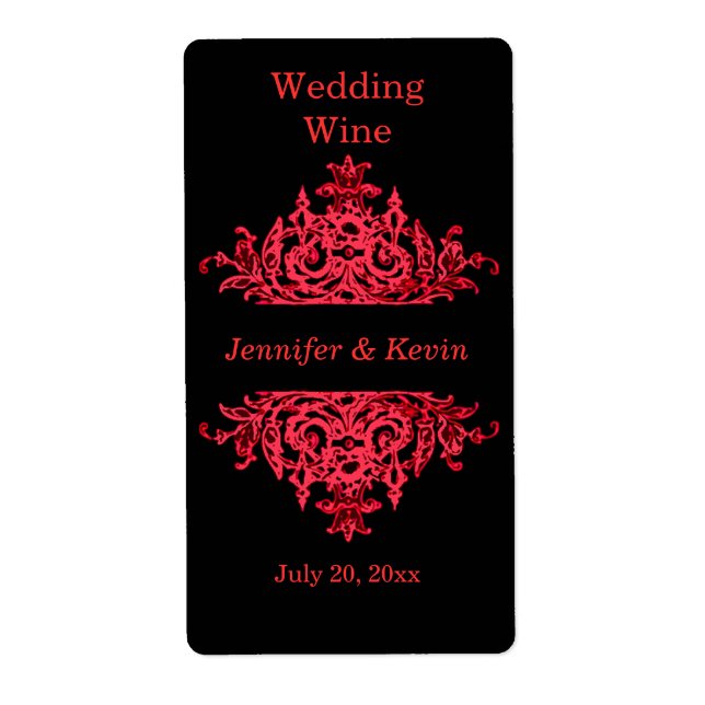 Wedding Wine Label (Front)