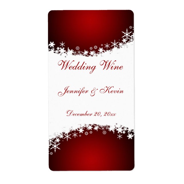 Wedding Wine Label (Front)