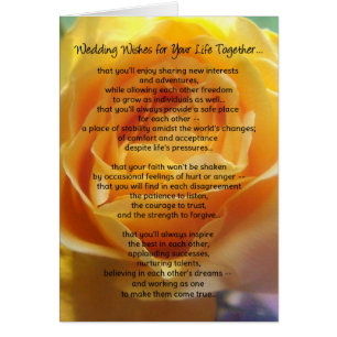 Wedding Wishes for Your Life Together...
