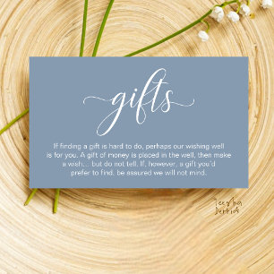 Wedding Wishing Well, Monetary Gift Registry Enclosure Card